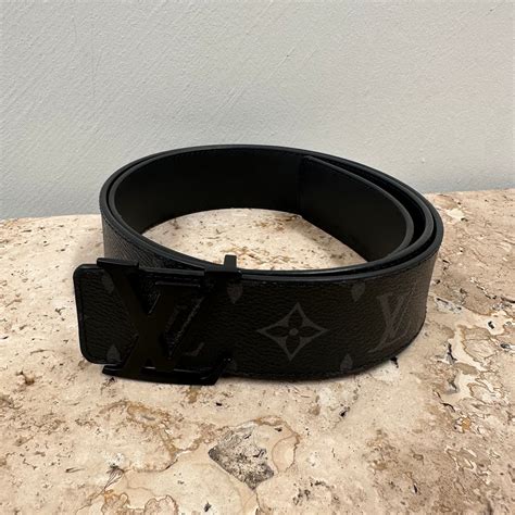 louis vuitton black anagram belt|Products by Louis Vuitton: LV Initials 40MM Matte Black Belt.